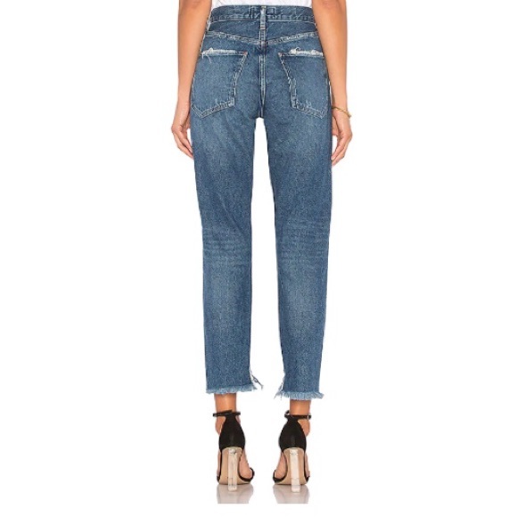 AGOLDE High Waisted Jamie Straight Lowdown Blue 28 - Picture 4 of 13